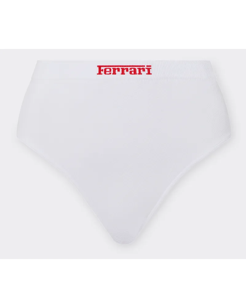Ferrari Shorts A Culotte In Maglia - Female Intimo E Calze Bianco Ottico Bianco