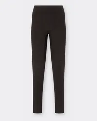 Ferrari Leggings In Interlock Di Viscosa - Female Pantaloni Dark Brown Dark