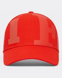 Ferrari Baseball Cap In Cotone Con Stampa -  Cappellini Rosso Dino Rosso