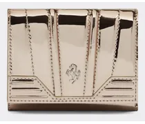 Portafoglio Tri-fold In Vernice Lucida -  Portafogli Silver