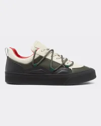 Ferrari Scarpa Sneaker In Pelle - Male Sneaker Army Army