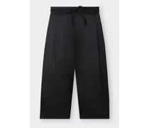 Pantalone Bermuda In Tessuto Stretch - Female Pantaloni Nero