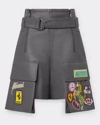 Ferrari Shorts In Nappa Miami Collection - Female Pantaloni Dark Grey Dark