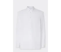 Camicia In Cotone Con Nastro Grosgrain 3d - Male Camicie Bianco Ottico