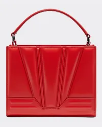 Ferrari Ferrari Gt Borsa Micro Tote In Pelle Spazzolata - Male Mini Borse Rosso Dino Rosso