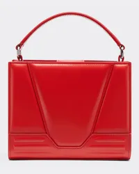 Ferrari Ferrari Gt Borsa Micro Tote In Pelle Spazzolata - Male Mini Borse Rosso Dino Rosso