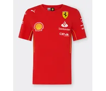 Ferrari T-shirt Replica Team Scuderia Ferrari Team 2024 - Female T-shirt Rosso Corsa Rosso