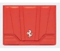 Portacarte Gt Ferrari In Pelle Con Motivo Livrea -  Portafogli Rosso Dino