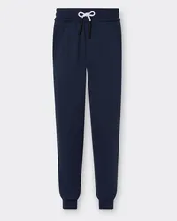 Ferrari Pantalone Jogger In Misto Cotone -  Pantaloni Navy Navy