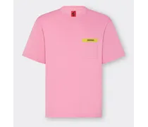 T-shirt In Cotone Con Dettaglio A Contrasto - Male T-shirt Peonia