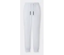 Pantalone Jogger In Felpa - Male Pantaloni Bianco Ottico