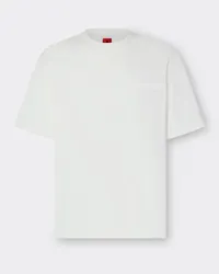 Ferrari T-shirt In Cotone Con Logo Ferrari - Male T-shirt Bianco Ottico Bianco