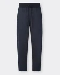 Ferrari Pantalone Jogger In Drill Di Cotone - Male Pantaloni Navy Navy