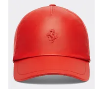 Baseball Cap Con Cavallino Rampante -  Cappellini Rosso Corsa