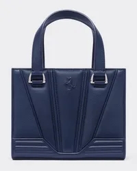 Ferrari Borsa Mini In Pelle Martellata Con Cavallino Rampante -  Borse A Spalla E Tracolla Navy Navy