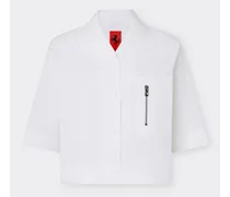 Camicia A Manica Corta In Cotone - Female Camicie Bianco Ottico