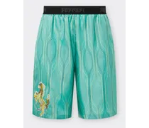 Shorts In Seta Miami Collection - Female Pantaloni Acquamarina