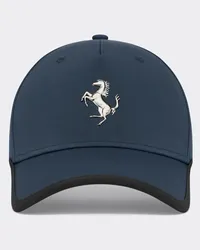 Ferrari Baseball Cap Con Fascia A Contrasto -  Cappellini Navy Navy