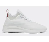 Driver Sneaker In Pelle Liscia Man Bianco Ottico