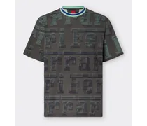 T-shirt In Cotone Con Stampa Logo Ferrari All-over -  T-shirt Ingrid