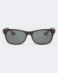 Ferrari Occhiale Da Sole Ray-ban For Scuderia Ferrari 0rb4607m Nero Con Lenti Verde Scuro -  Occhiali Da Sole Nero Opaco Nero