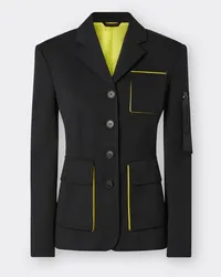 Ferrari Blazer In Lana Tecnica - Female Giacche Nero Nero