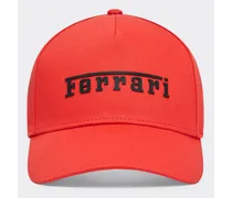 Baseball Cap Con Logo Gommato -  Cappellini Rosso Corsa