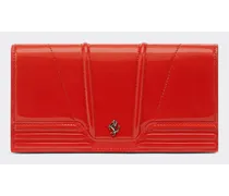 Portafoglio Tri-fold In Vernice -  Portafogli Rosso Dino