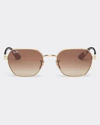 Ferrari Occhiale Da Sole Ray-ban For Scuderia Ferrari 0rb3794m Dorato Con Lenti Marrone Sfumate -  Occhiali Da Sole Beige Beige