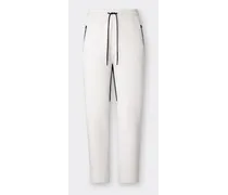 Pantalone Jogger In Tessuto Scuba - Male Pantaloni Bianco Ottico