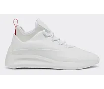 Sneakers Basse Da Guida In Pelle Liscia - Male Scarpe E Stivali Bianco Ottico