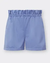 Ferrari Pantalone Short In Eco-nylon - Female Pantaloni Cyan Cyan