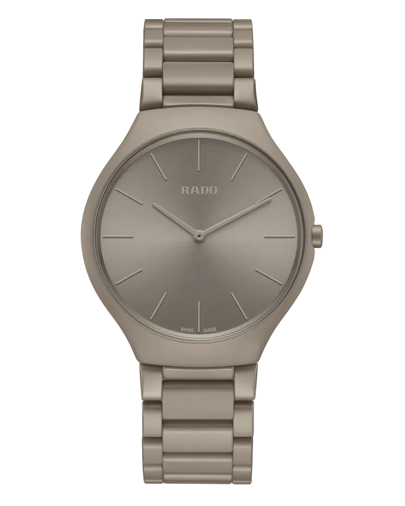 RADO True Thinline Les Couleurs Le Corbusier Grey brown natural umber 32141 Colorato