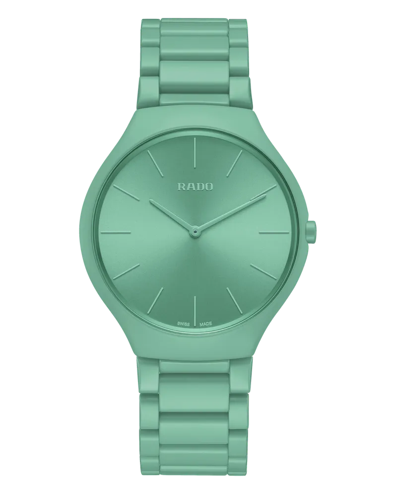 RADO True Thinline Les Couleurs Le Corbusier Slightly greyed English green 32041 Colorato