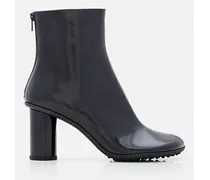 75mm Latex Atomic Ankle Boots | Nero