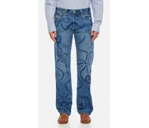 Collina X Levi Painted 501 Jeans | Blu