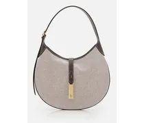 Medium Contrast Shoulder Bag | Grigio