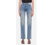 Danielle High Waisted Cotton Jeans | Azzurro