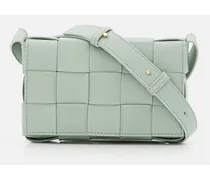 Small Cassette Leather Crossbody Bag | Verde