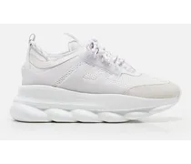 Sneakers In Mix Tessuti E Pelle Di Vitello | Bianco