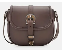 Small Rodeo Leather Crossbody Bag | Marrone