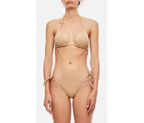 Lycra Ff Bikini Top | Beige