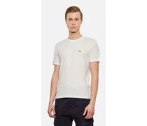 T-shirt "Goggle Graphic" In Cotone | Bianco