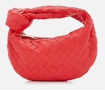 Mini Jodie Intrecciato Leather Top Handle Bag | Rosso