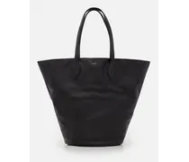 Osa Medium Leather Tote Bag | Nero