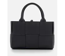 Mini Arco Leather Tote Bag | Nero