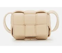 Candy Padded Cassette Leather Crossbody Bag | Beige
