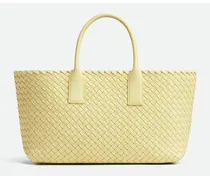 Small Cabat Leather Tote Bag | Giallo