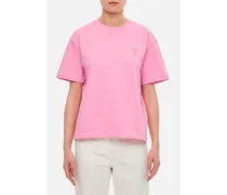 Ami De Coeur T-shirt In Cotone | Rosa