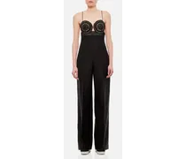All In One Broderie Anglaise Jumpsuit | Nero